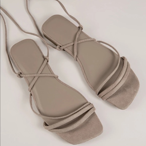 Shein Vegan Lace Up Strappy Sandals - Picture 2 of 5